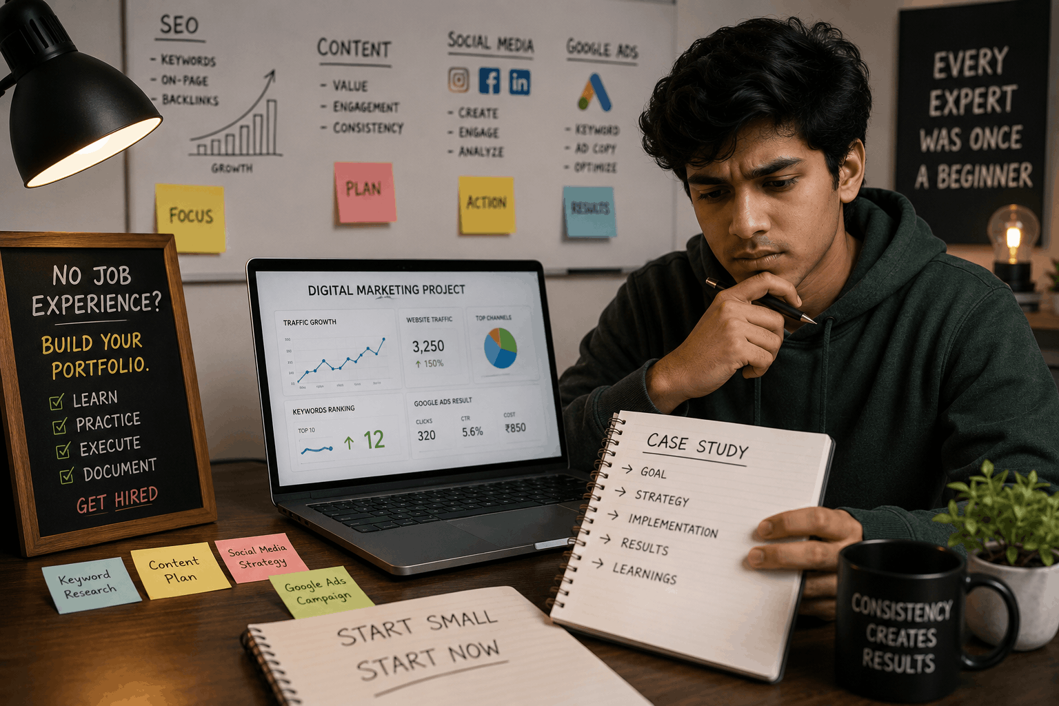 How to Build a Digital Marketing Portfolio Without Any Job Experience